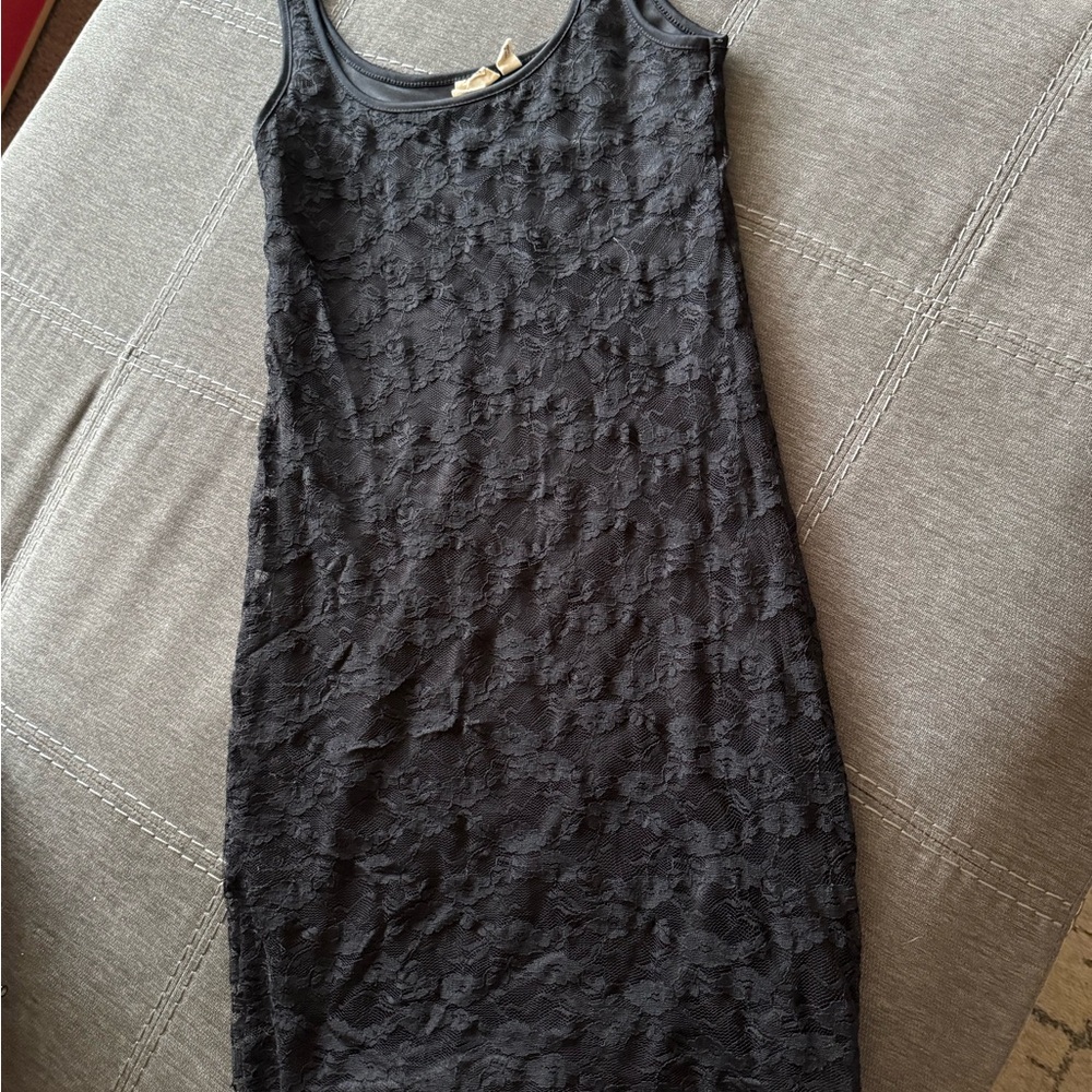 Mudd Black Sheath Midi Dress Scoop Neck Sleeveless